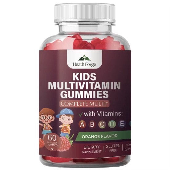 Heath forge Kids Multivitamin Gummies orange flavour bottle